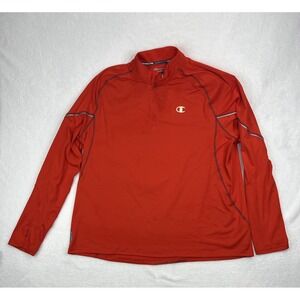 Men's‎ Champion Performax Duofold Quarter Zip Fleece Athletic Sweater Size 2XL